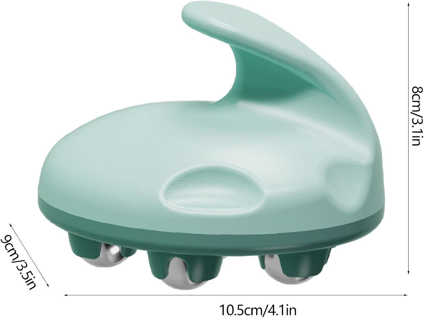 جهاز تدليك يدوي، جهاز تدليك للعضلات، بكرة استرخاء للجسم بالكامل | جهاز تدليك يدوي دوار 360 درجة للظهر والخصر والساقين والبطن والكتفين والفخذين والرقبة