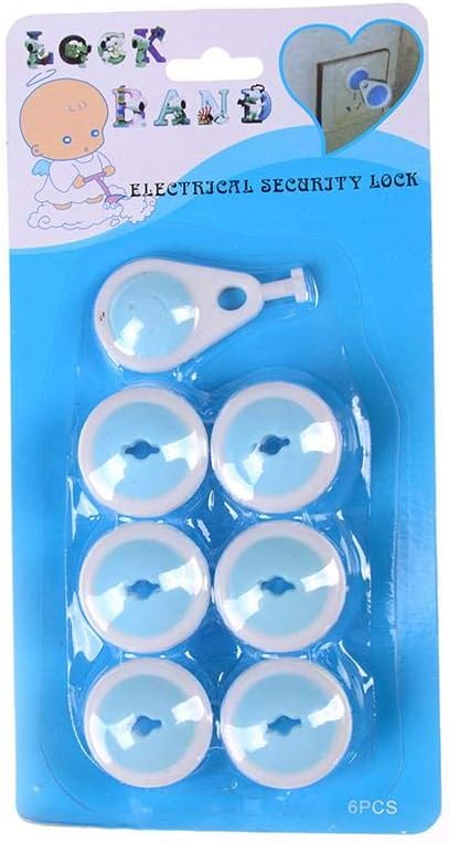 مجموعة أغطية المقابس الكهربائية – حماية للأطفال - 6 قطع