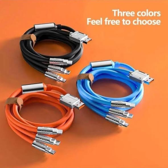 Fast charger cable, 3 port types