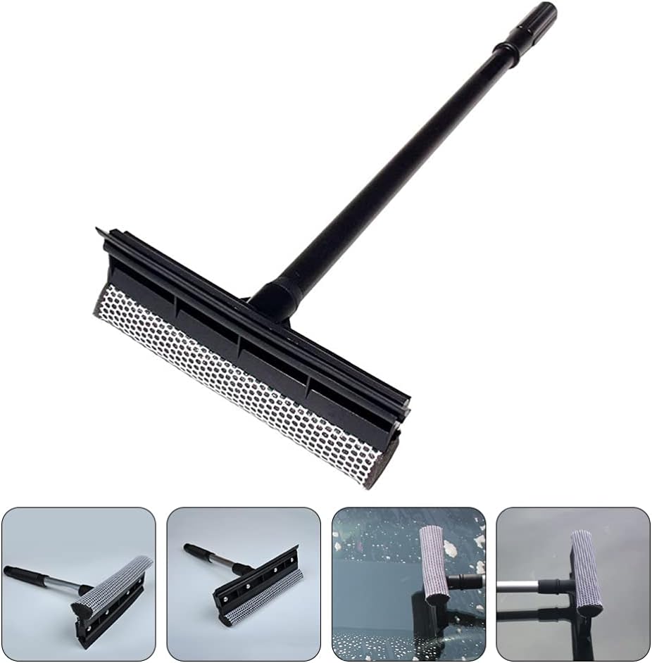 Professional glass squeegee and scrubber