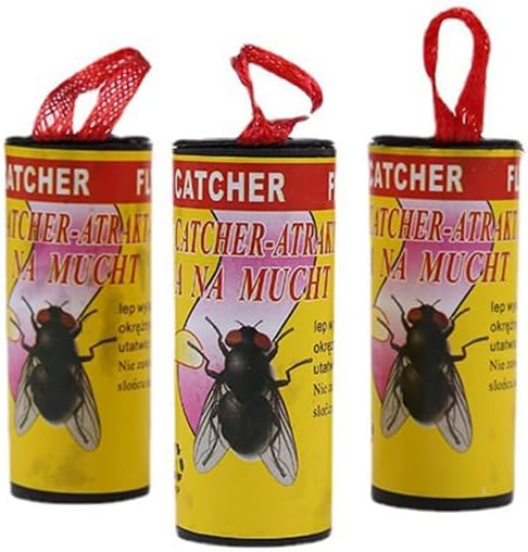 شريط مصيدة ذباب لاصقة – طارد حشرات آمن وفعّال  نظافة بلا مبيدات، وراحة بلا ضوضاء