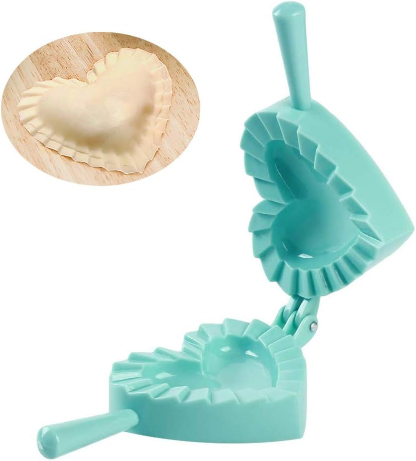 قالب لصنع السمبوسك والزلابية والرافيولي على شكل قلب – مجموعة ضغط عملية للمطبخ