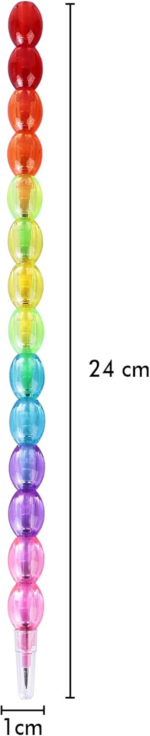 قلم رصاص قابل للتكديس غير قابل للبري – 14 سنًا بتصميم اللؤلؤ