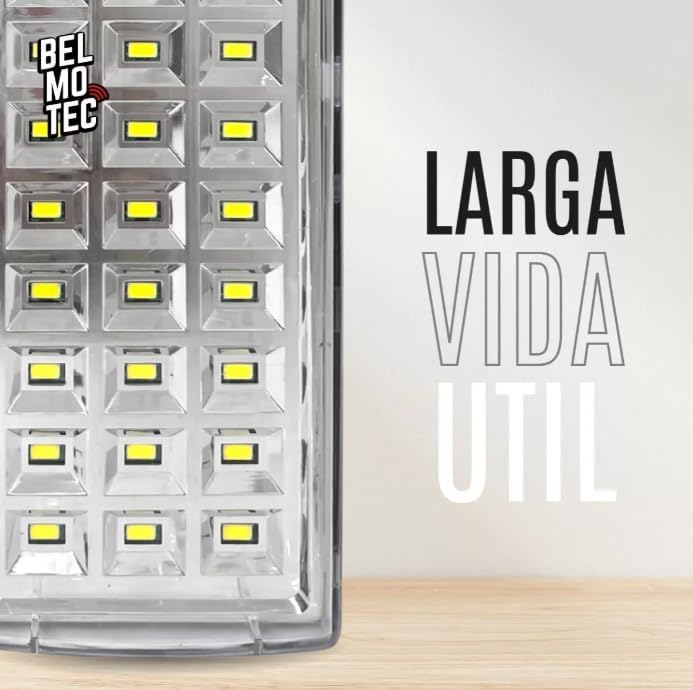 مصباح طوارئ LED قابل لإعادة الشحن – أبيض، 220 فولت