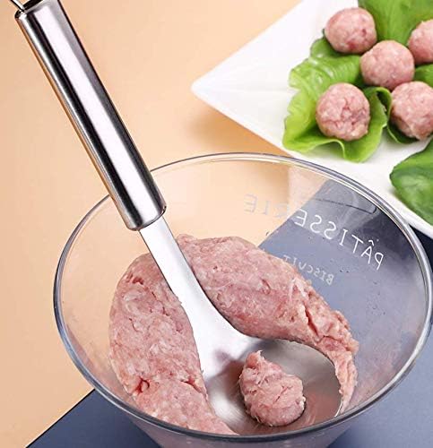 أداة صنع كرات اللحم غير اللاصقة مع ملعقة بمقبض طويل