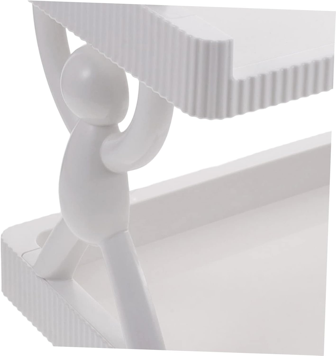 رف تخزين متعدد الطبقات منظم متعدد الاستخدامات للمنزل والمكتب والمطبخ والحمام والتعليق على الحائط واستخدام سطح المكتب، بتصميم عصري للضروريات