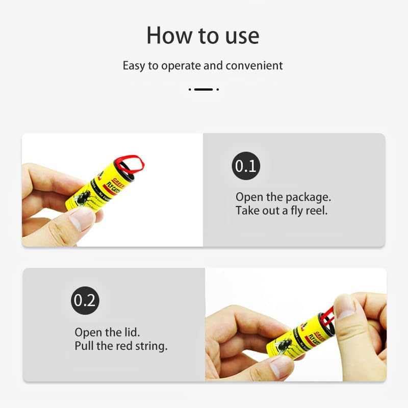 شريط مصيدة ذباب لاصقة – طارد حشرات آمن وفعّال  نظافة بلا مبيدات، وراحة بلا ضوضاء