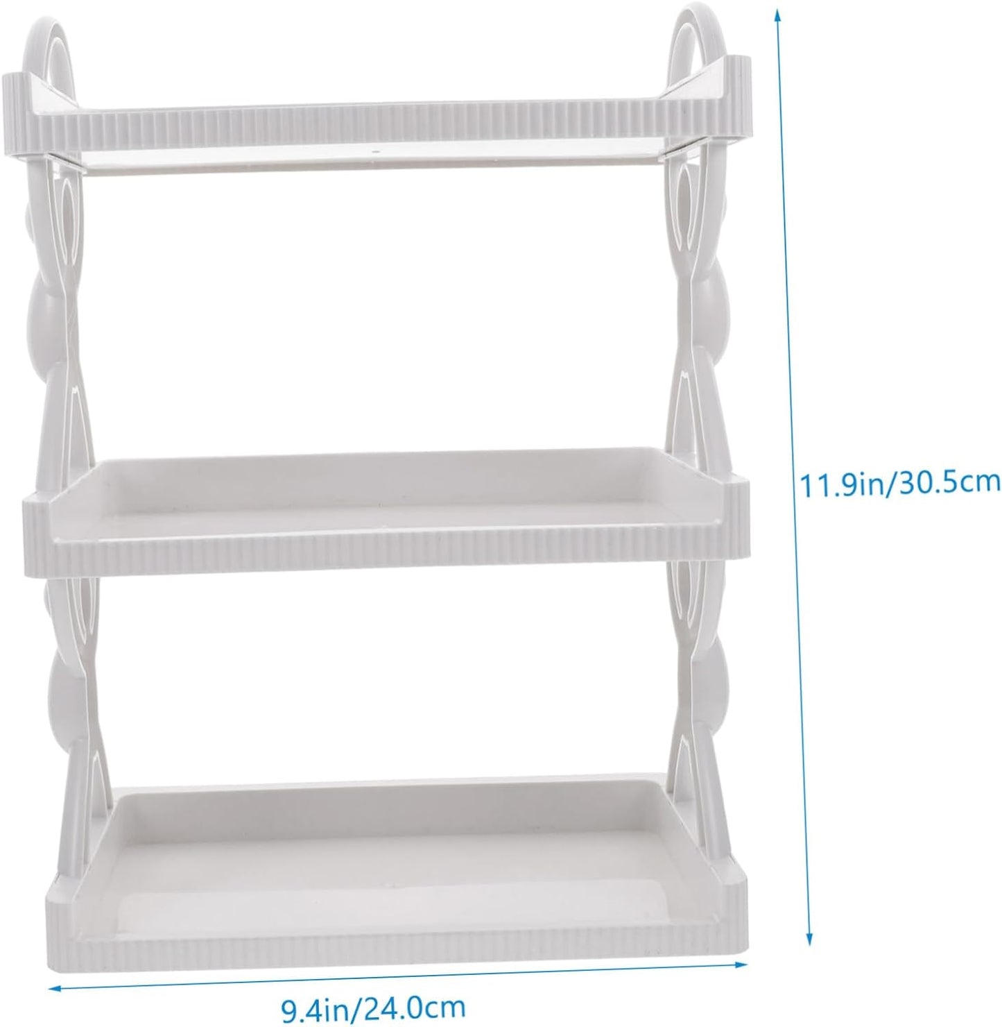 رف تخزين متعدد الطبقات منظم متعدد الاستخدامات للمنزل والمكتب والمطبخ والحمام والتعليق على الحائط واستخدام سطح المكتب، بتصميم عصري للضروريات