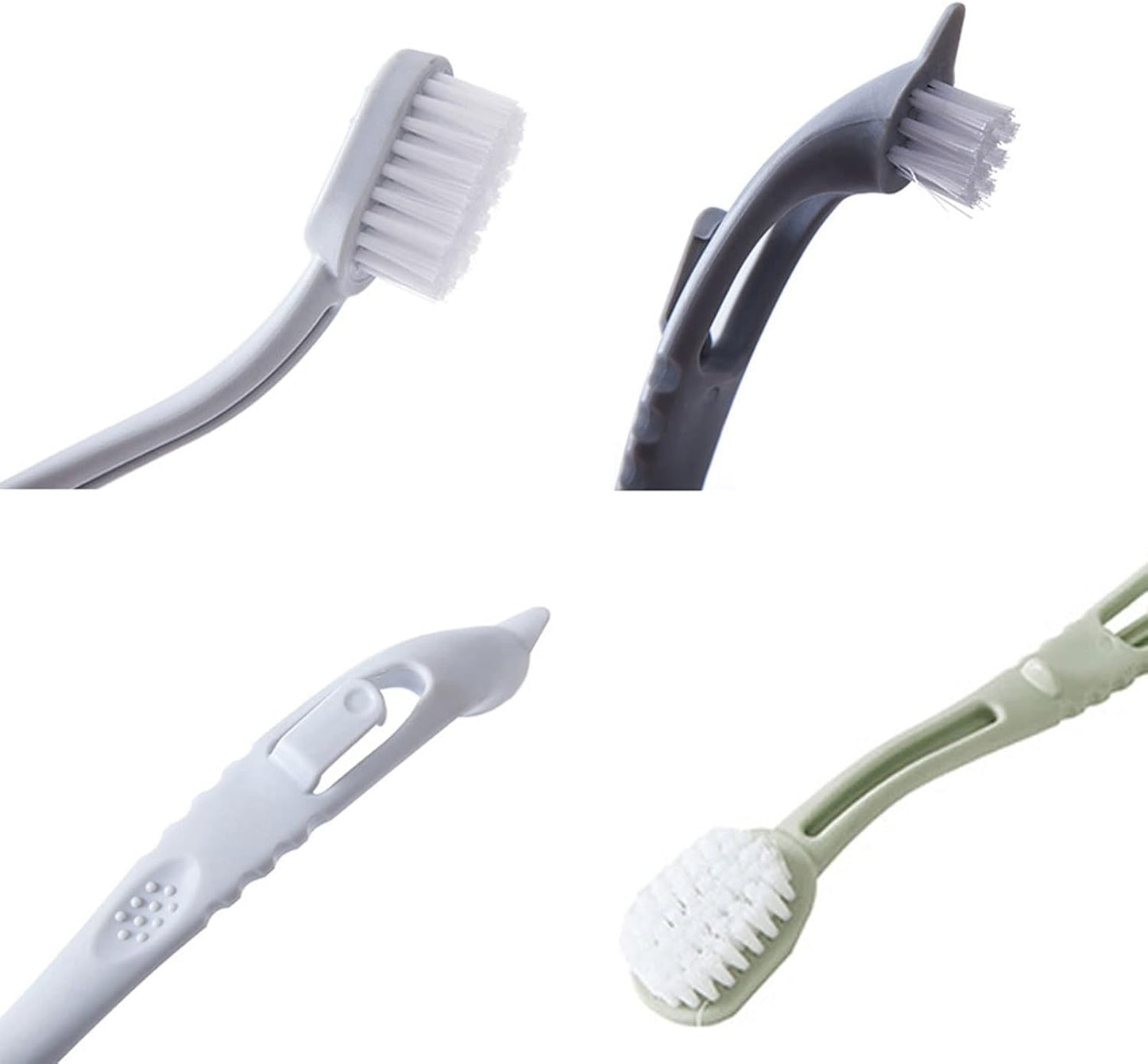 فرشاة تنظيف لتنظيف الأحذية المحمولة ذات الرأسين وأدوات تنظيف الأحذية وفرشاة غسل الأحذية والأحذية الرياضية ومقبض طويل من البلاستيك ومنظف منزلي