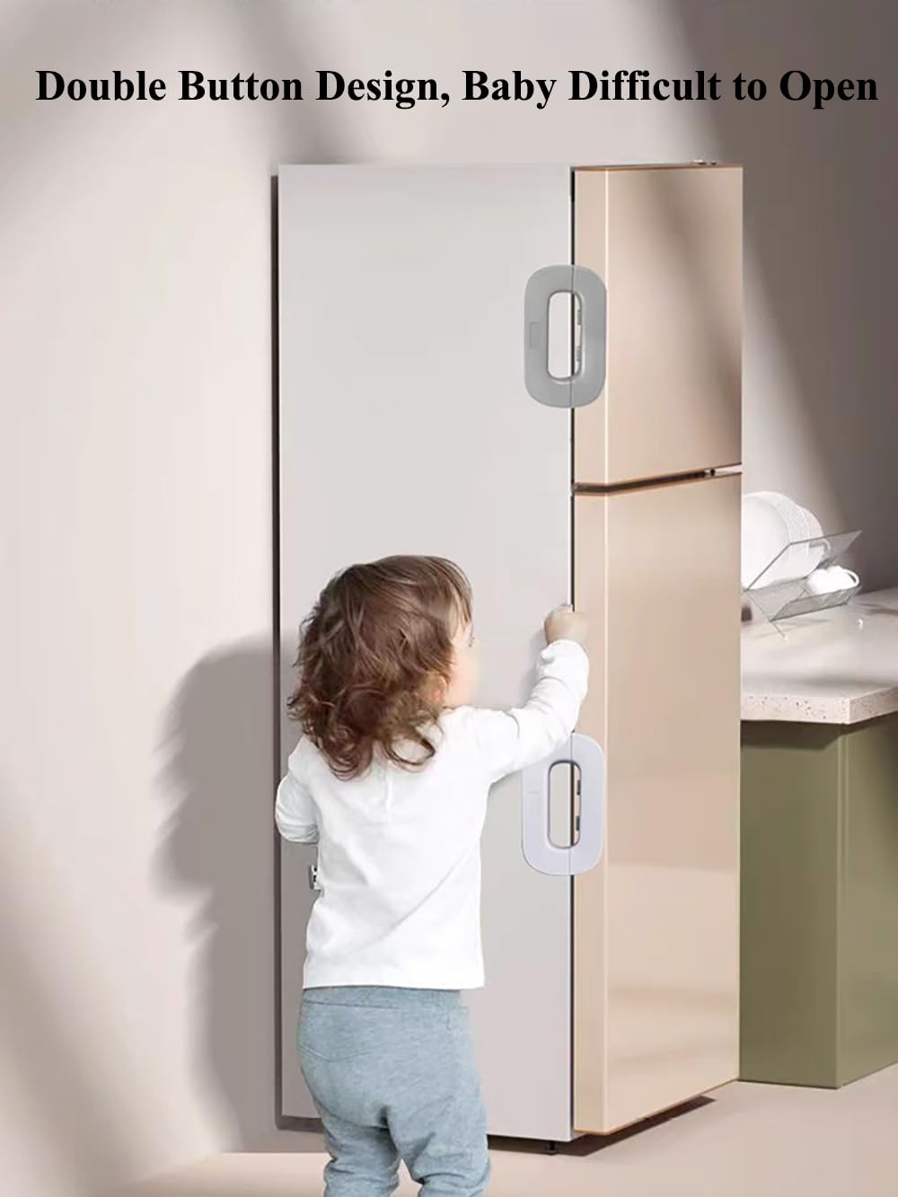 قفل أمان للأطفال – لحماية الثلاجة والخزائن والأجهزة المنزلية