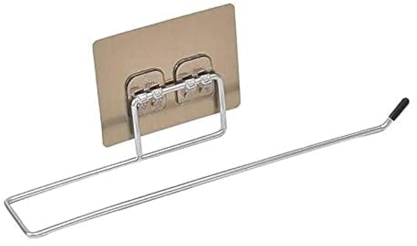 حامل ورق تواليت من الفولاذ المقاوم للصدأ لاصق ذاتي سحري حامل مناديل ورقية للحمام والمطبخ وغرفة النوم