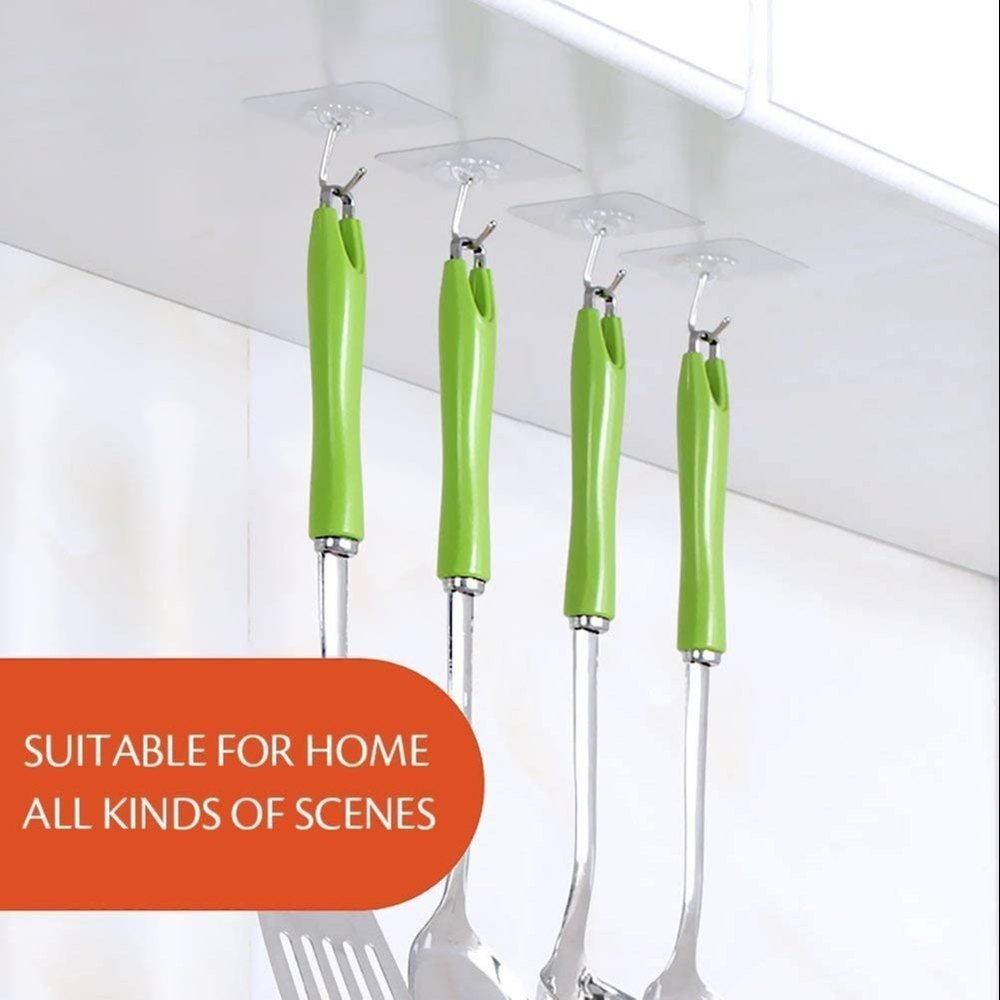 🌸خطافات حائط زهور ميتسيكو – لاصقة شفافة شديدة التحمل  تعليق أنيق دون خدش أو ثقوب