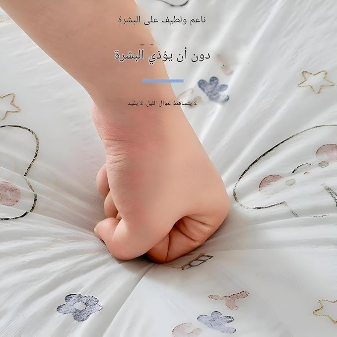 عبوة من 10 أغطية وسائد بيضاء للاستخدام مرة واحدة بنقوش كرتونية، قابلة للتمدد ومريحة وصحية للنوم للسفر والمستشفيات والضيوف وحماية الوسادة من الاتساخ والغبار