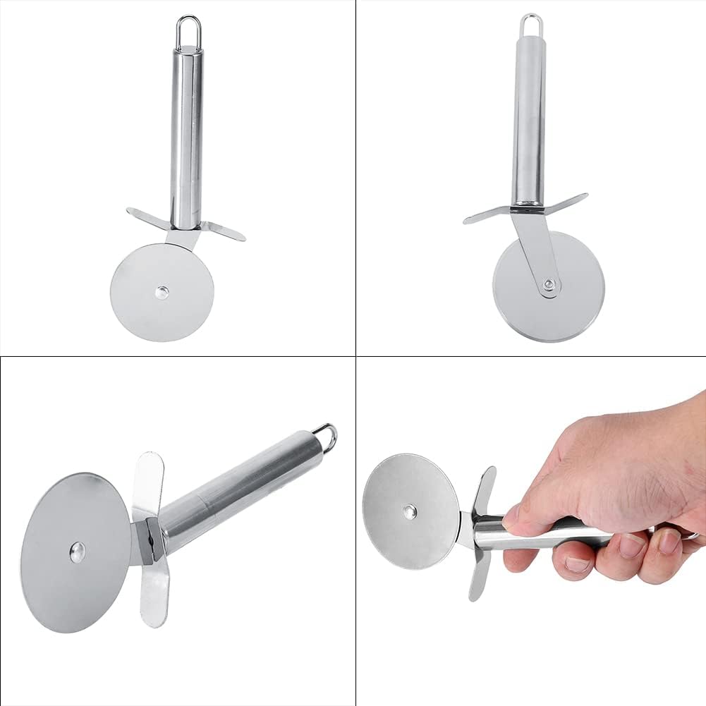 عجلة تقطيع بيتزا، سهلة القطع والتنظيف من الستانلس ستيل