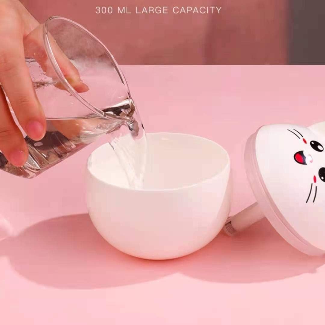 مرطب هواء على شكل قطة محظوظة، صغير الحجم بمنفذ USB، مناسب للمنزل والمكتب والسيارة، وللحوامل والأطفال، بخاخ مرطب صامت