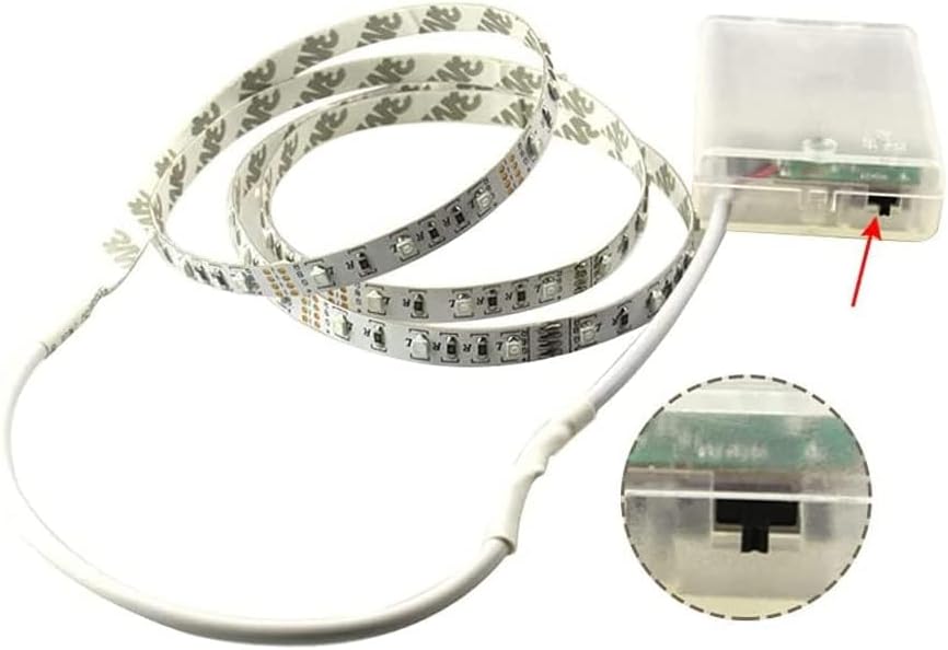 شريط إضاءة LED – 150 سم، أبيض دافئ، يعمل بالبطاريات (3×AA)