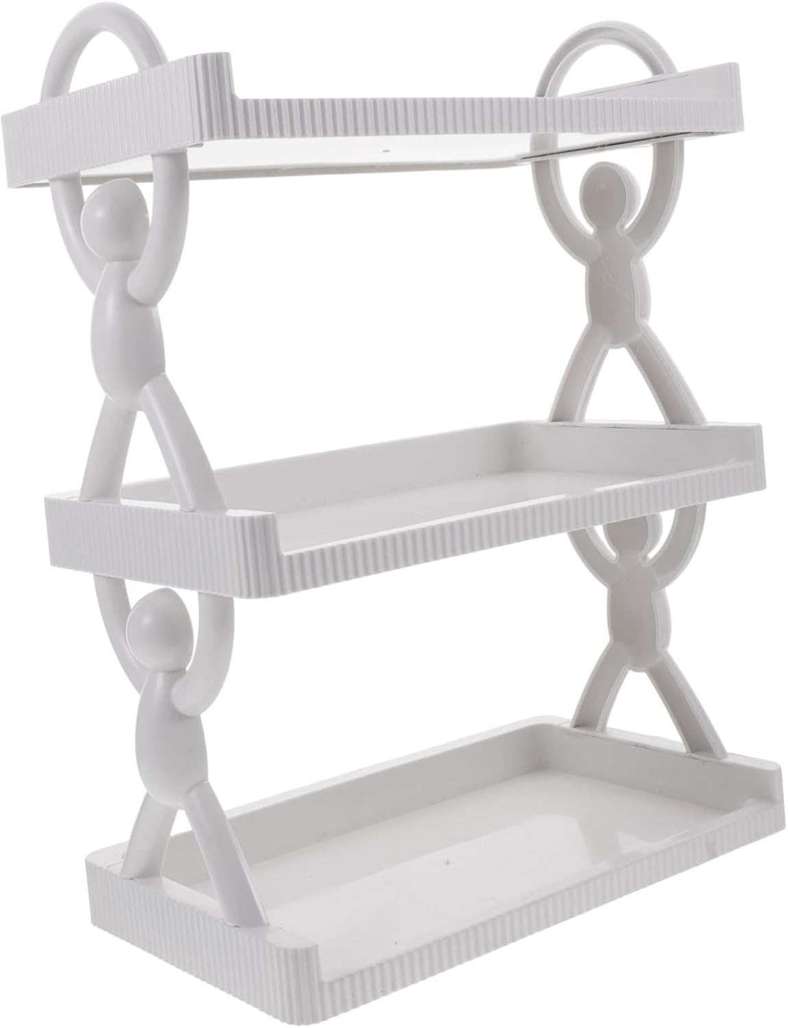 رف تخزين متعدد الطبقات منظم متعدد الاستخدامات للمنزل والمكتب والمطبخ والحمام والتعليق على الحائط واستخدام سطح المكتب، بتصميم عصري للضروريات