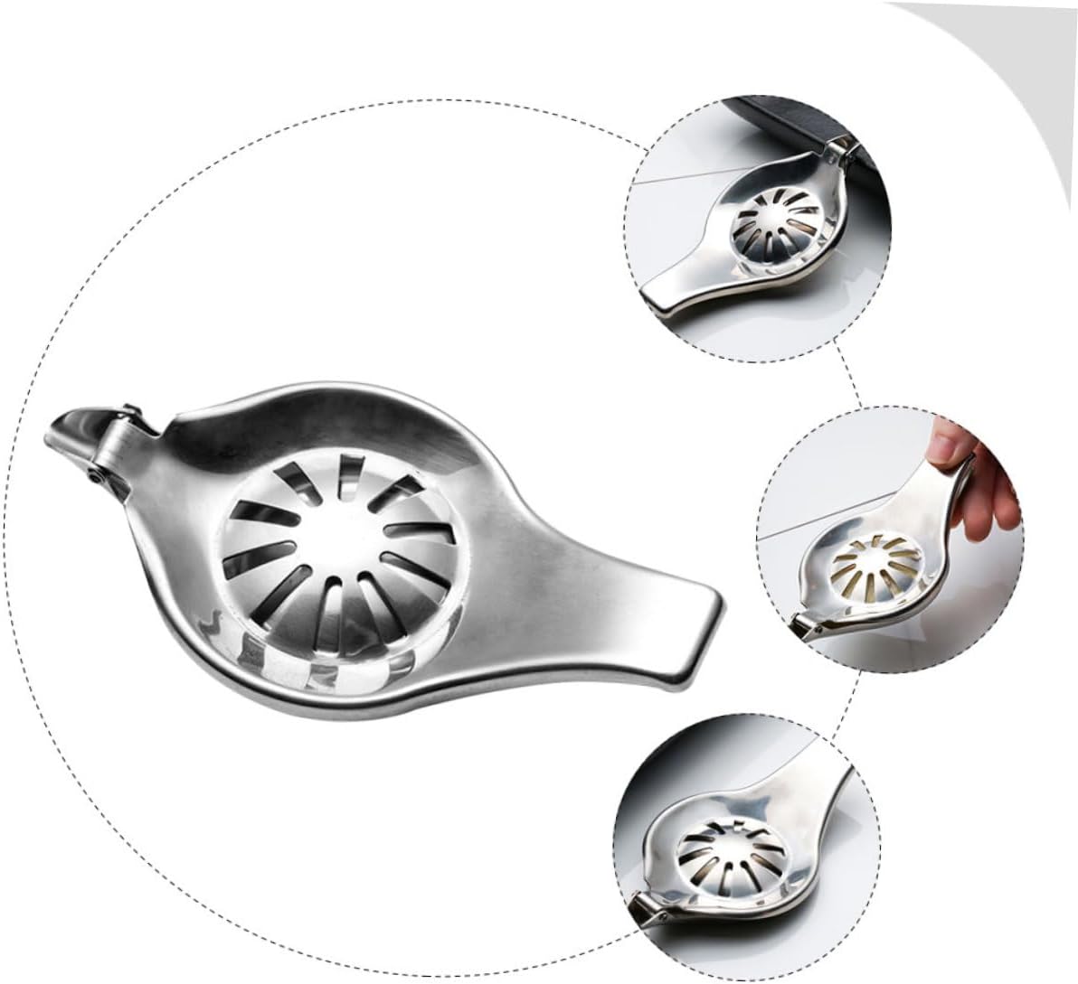 🍋 عصارة ليمون يدوية من الفولاذ المقاوم للصدأ  عصير نقي… بلمسة عملية وأناقة معدنية