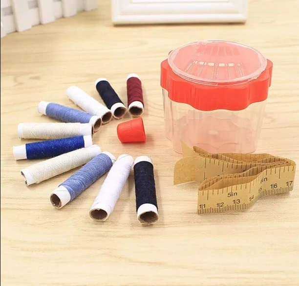 صندوق خياطة مكون من 24 قطعة – تخزين عملي لمستلزمات الخياطة