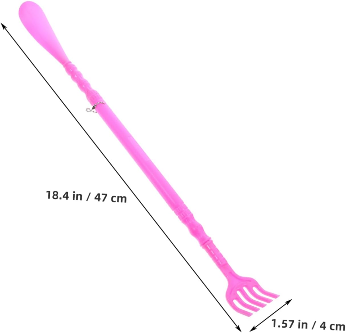 أداة حك الظهر - حكاكة  مع كرتة- بيسة -  لبيسة حذاء بمقبض طويل وأداة تدليك للظهر للرجال والنساء والأطفال والأحذية والعائلة