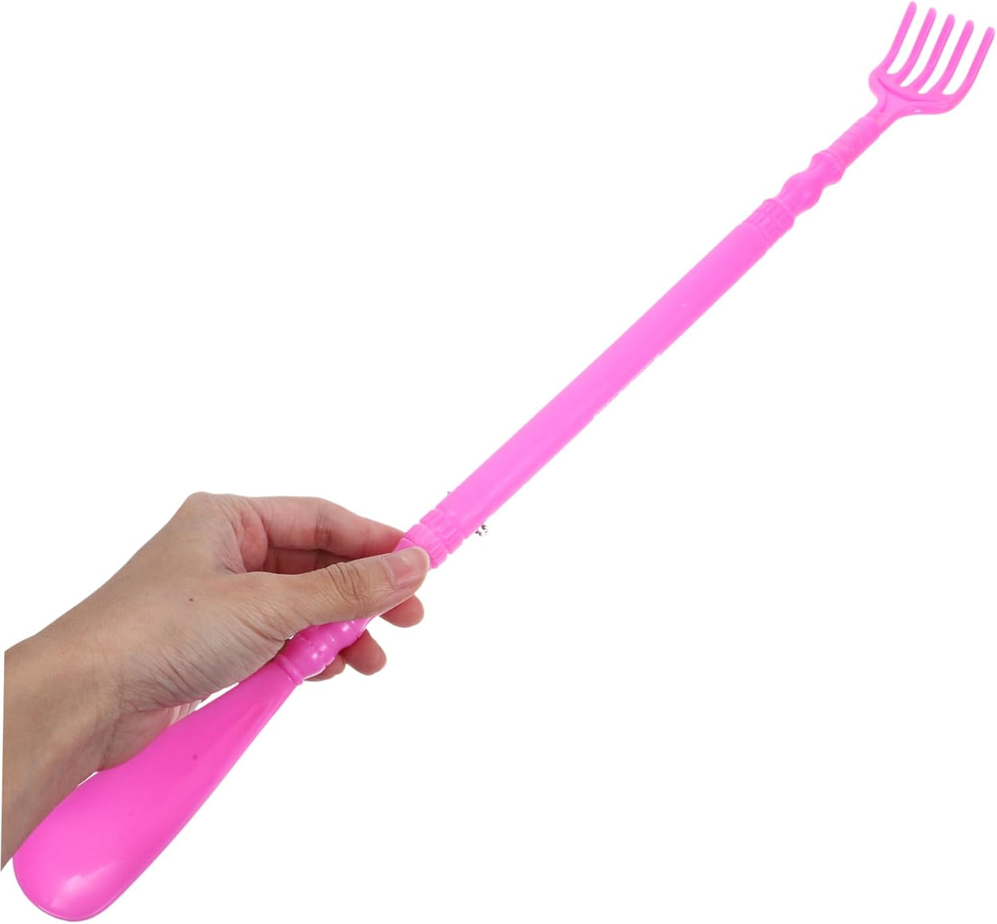 أداة حك الظهر - حكاكة  مع كرتة- بيسة -  لبيسة حذاء بمقبض طويل وأداة تدليك للظهر للرجال والنساء والأطفال والأحذية والعائلة