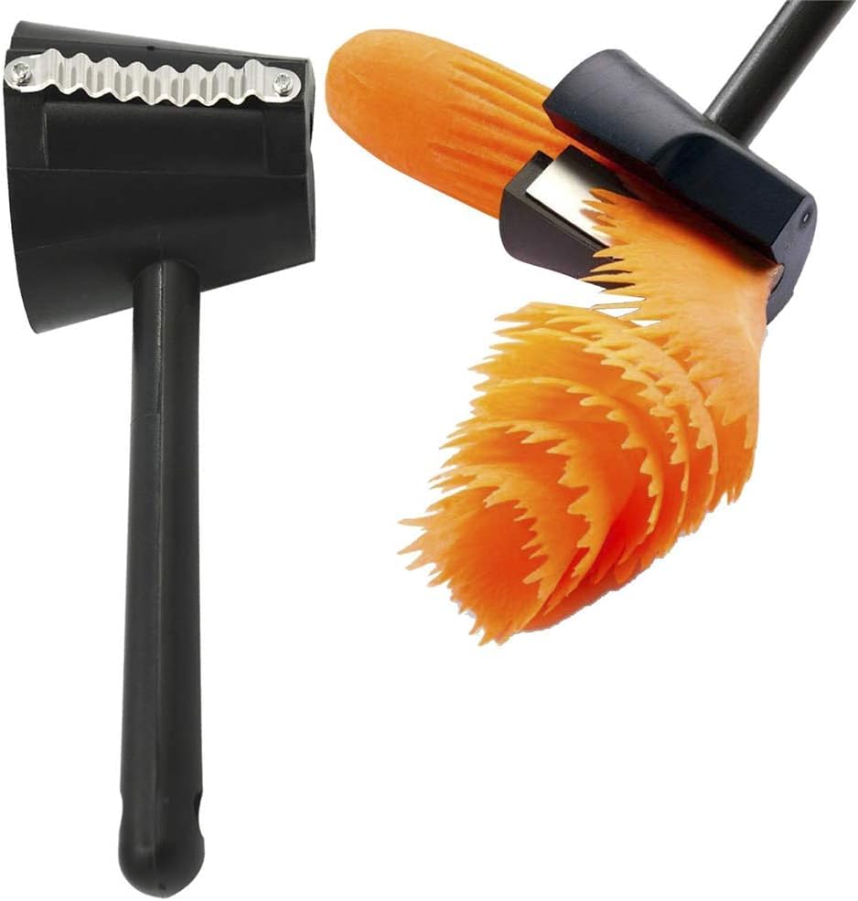 أداة لفّ وتقشير الجزر، أداة تقطيع الخضراوات الحلزونية، أداة تقطيع أزهار الجزر الحلزونية، أداة تزيين المطبخ