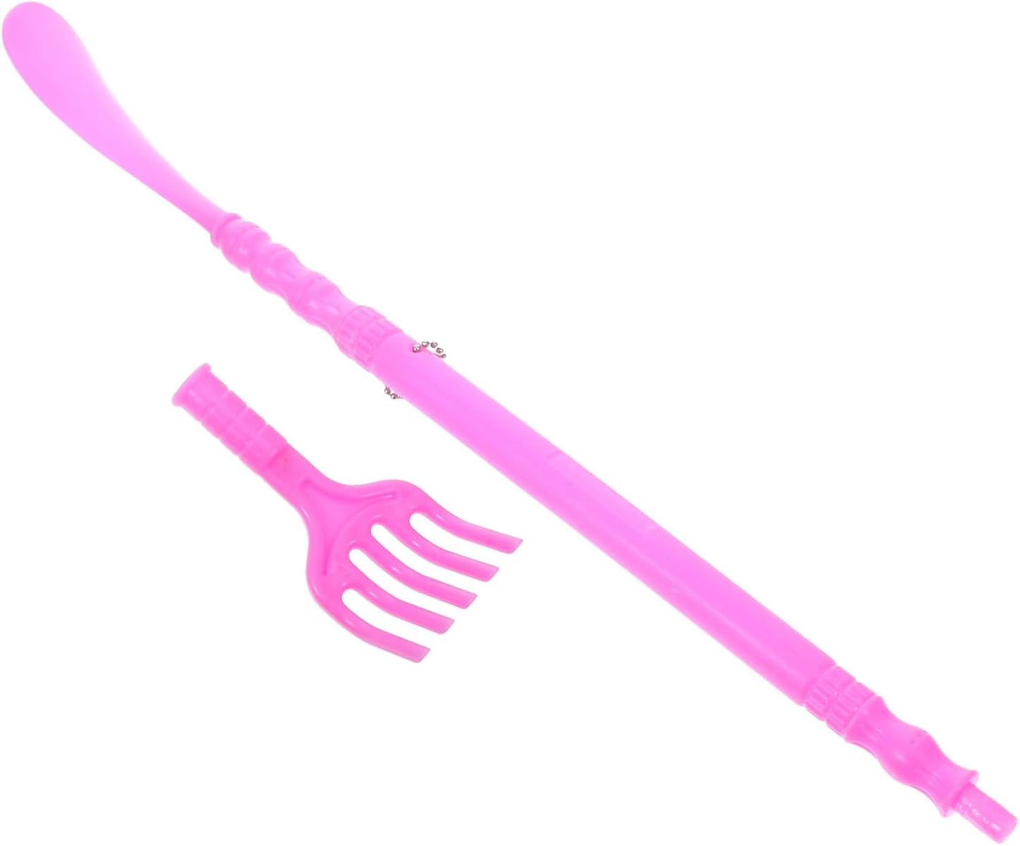 أداة حك الظهر - حكاكة  مع كرتة- بيسة -  لبيسة حذاء بمقبض طويل وأداة تدليك للظهر للرجال والنساء والأطفال والأحذية والعائلة