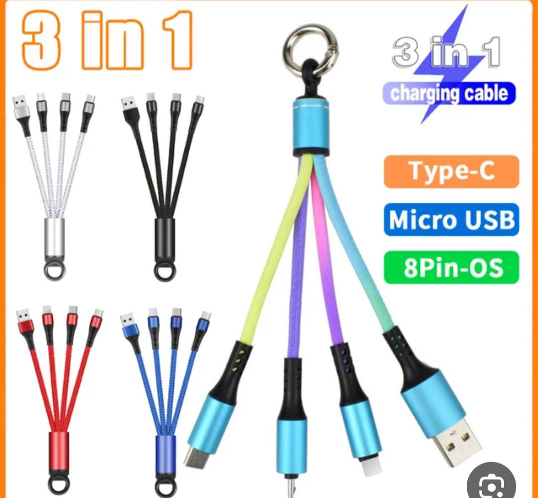 وصلة شاحن هاتف 3 في 1 – شحن جميع أجهزتك بسهولة!