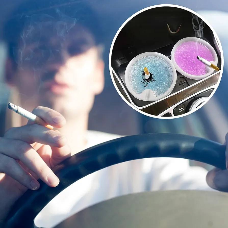 🌀 طفايات جل ماصة للروائح والدخان – بيئة نظيفة بدون رماد عدد 6!