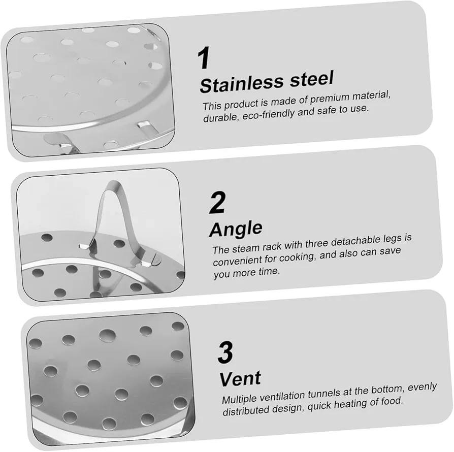 🍲 صينية بخار من الستانلس ستيل  لأن الطهي الصحي يبدأ من التفاصيل الذكية