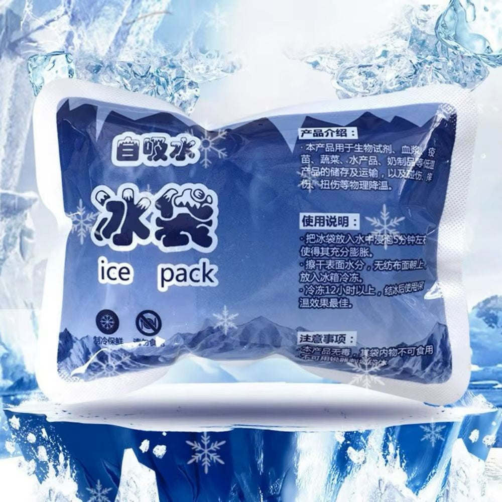 ❄️كيس ثلج ذاتي الامتصاص للماء – Ice Pack متعدد الاستخدام  تبريد ذكي… من الطعام إلى الراحة الجسدية
