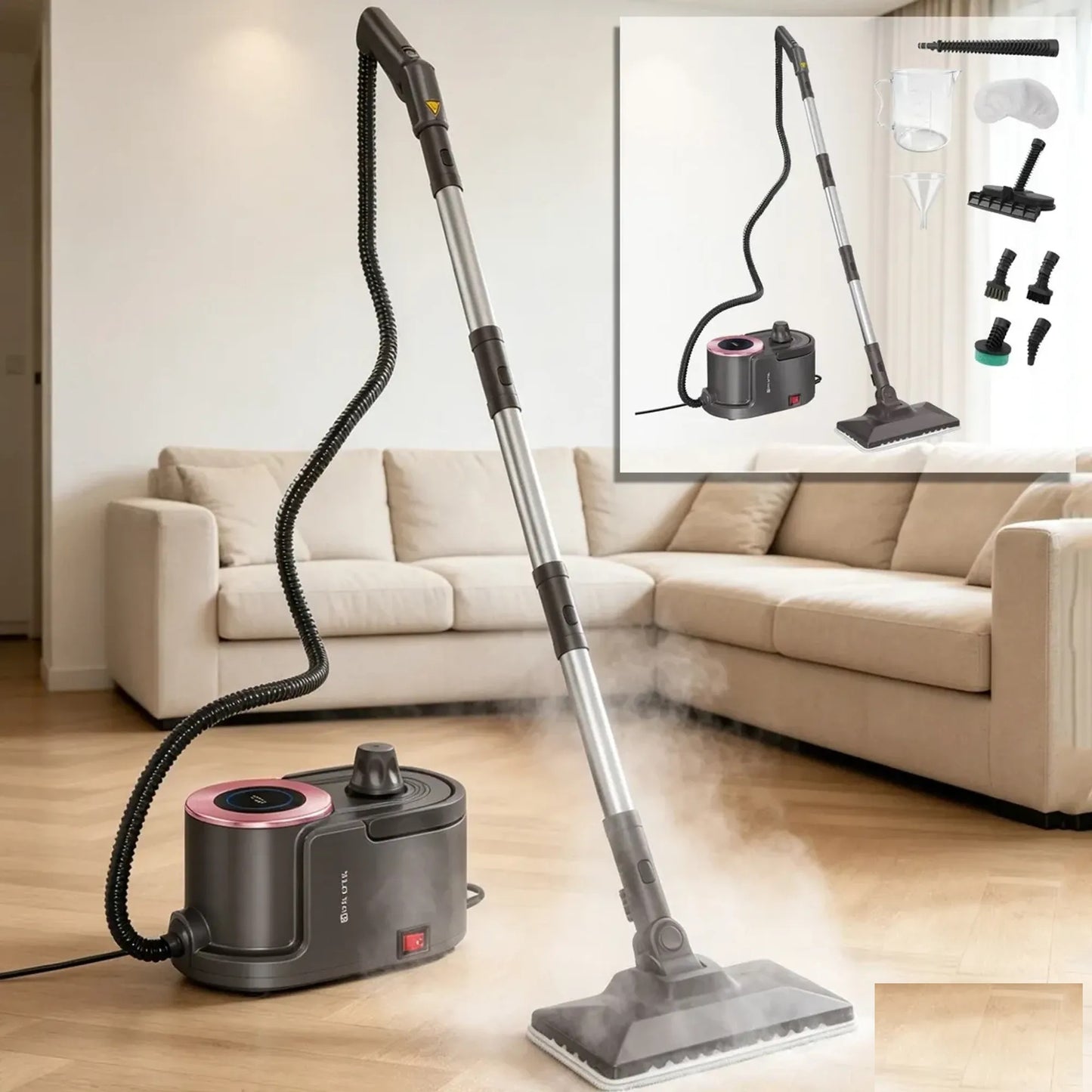 جهاز تنظيف وتعقيم في البخار Sonifer SF-2285 متعدد الوظائف 11 في 1 بقوة 2000 واط وخزان 1.9 لتر