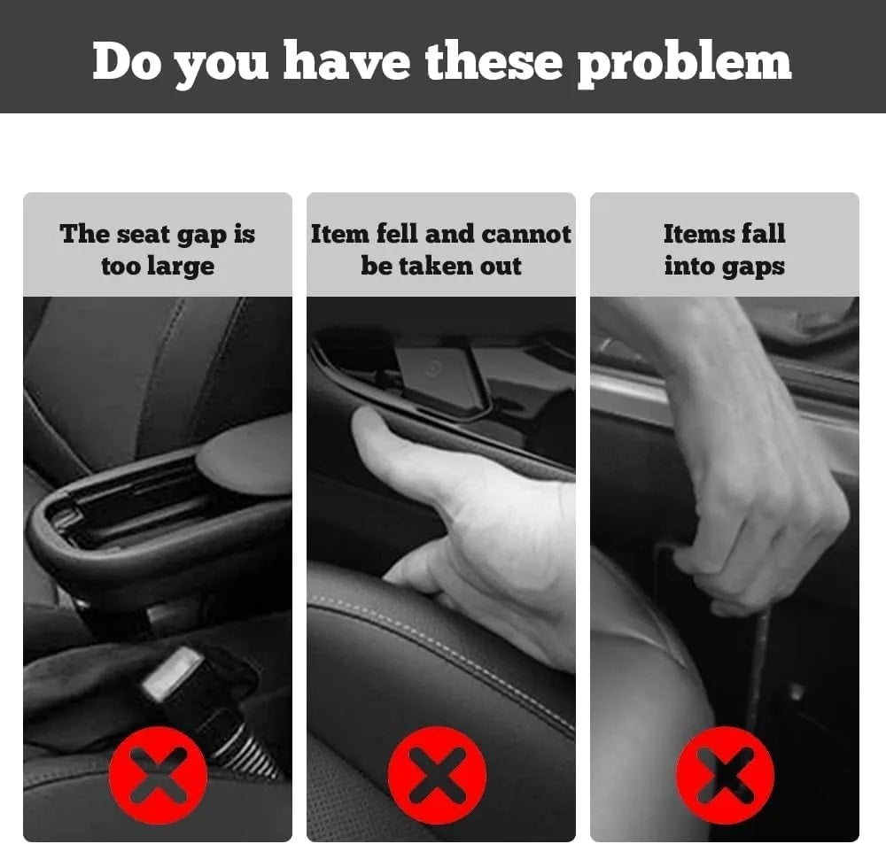 منظم فجوة مقعد السيارة – قطعتان بمقاس عالمي