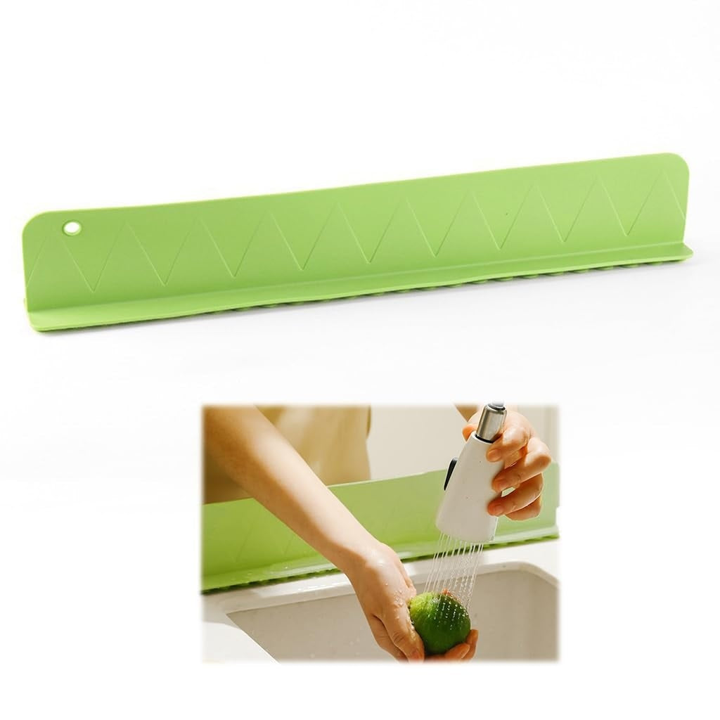 حاجز رذاذ لحوض المطبخ – سيليكون مرن بأكواب شفط