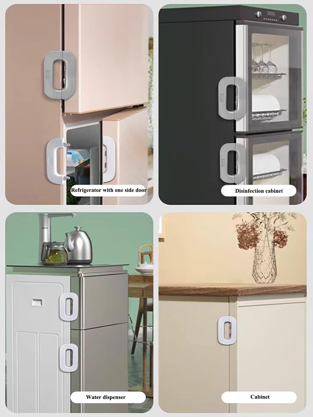 قفل أمان للأطفال – لحماية الثلاجة والخزائن والأجهزة المنزلية