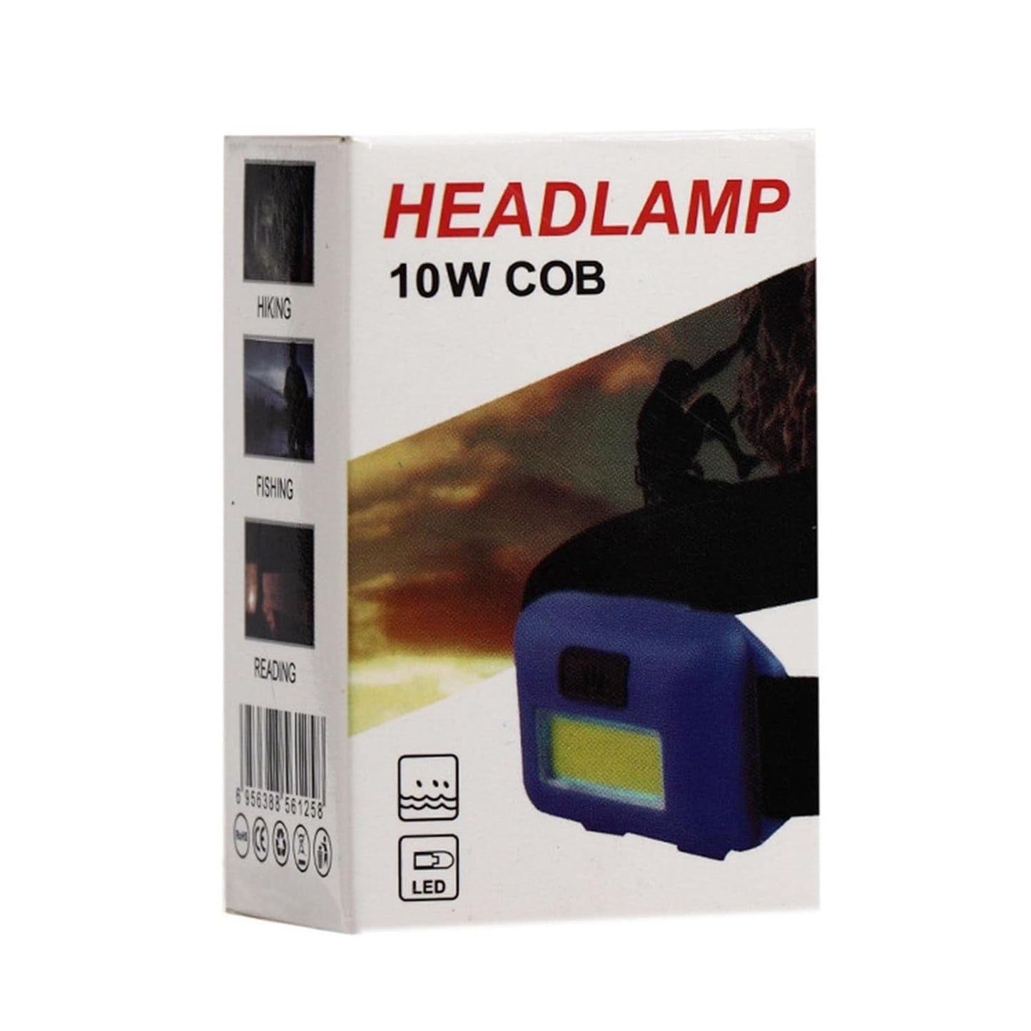 مصباح رأس LED، مصباح يدوي، شريط رأس مرن، مناسب للمشي لمسافات طويلة بطاريات