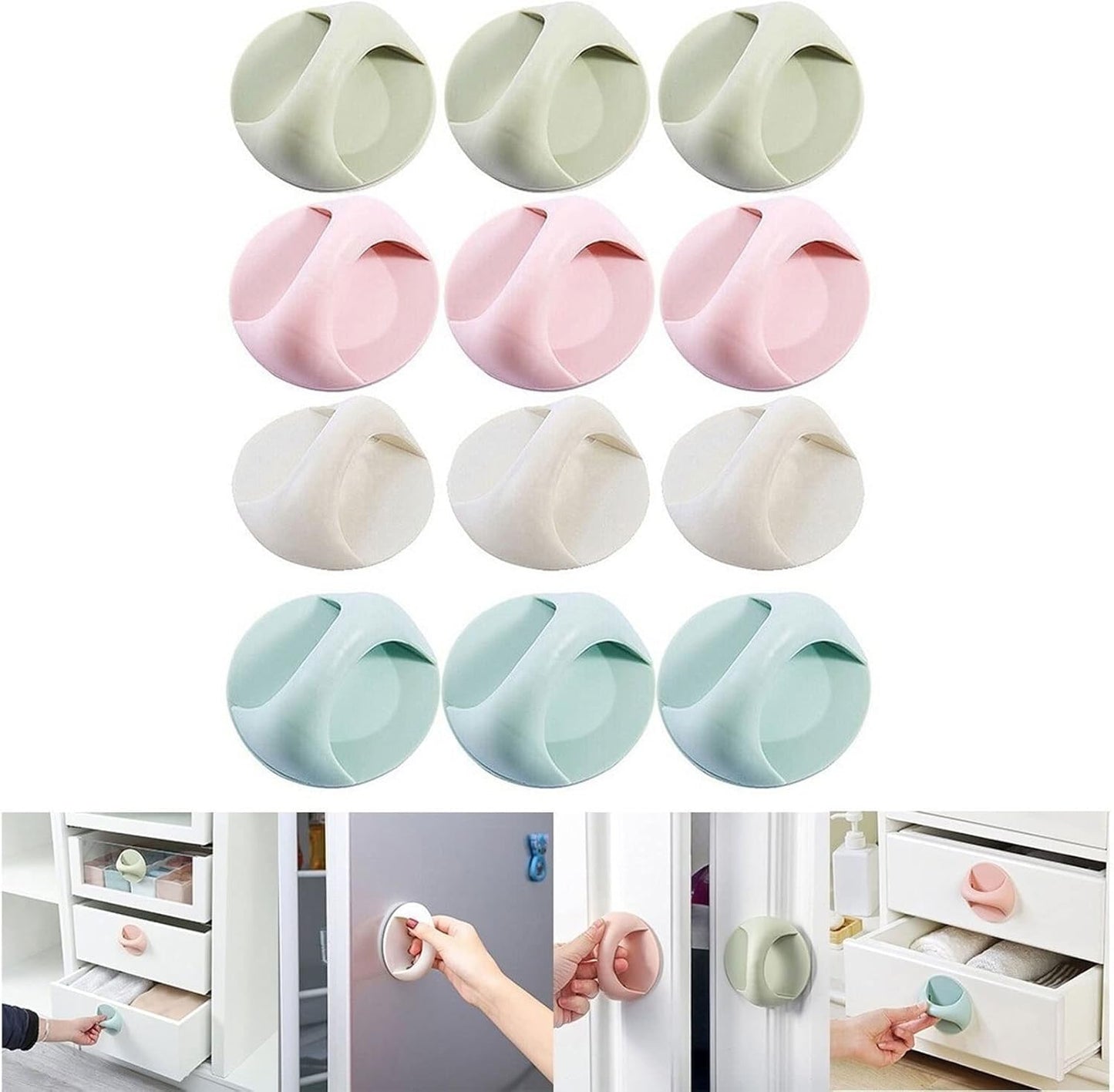 مقبض بلاستيك متعدد الاستخدامات 4 قطع