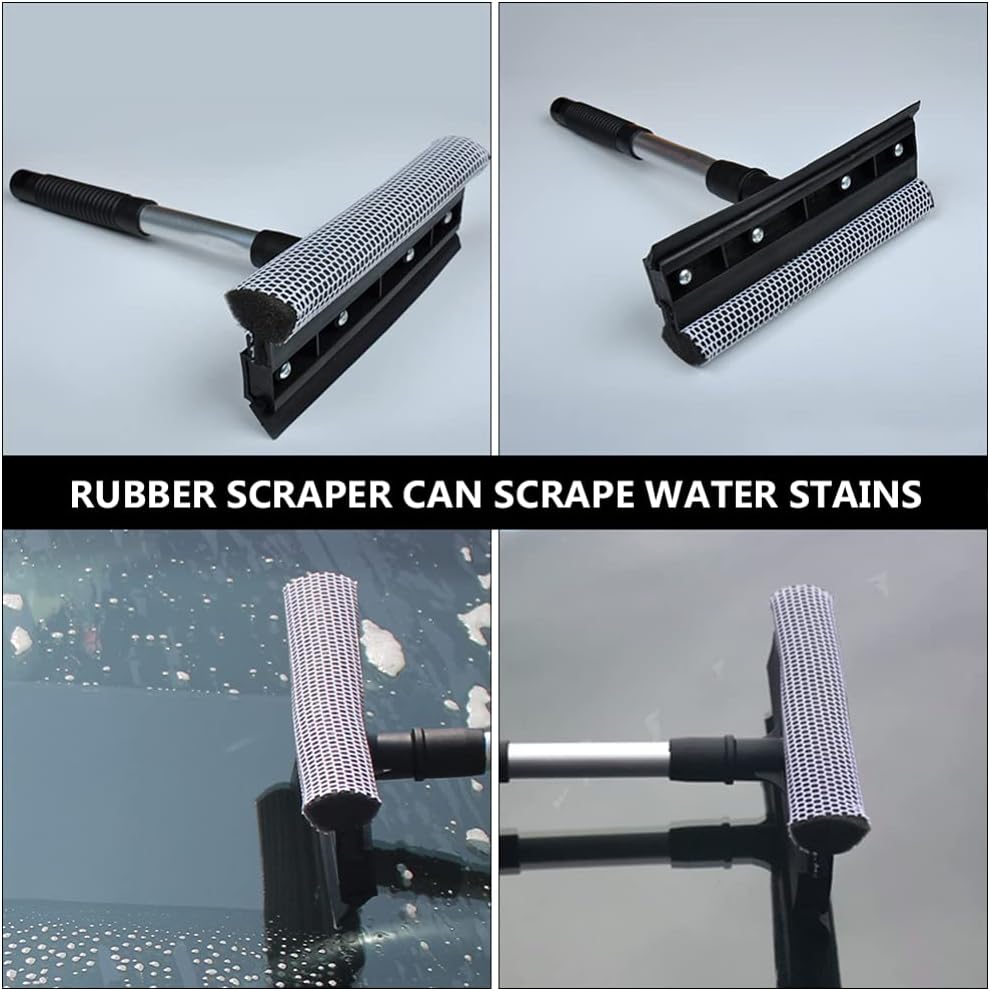 Professional glass squeegee and scrubber