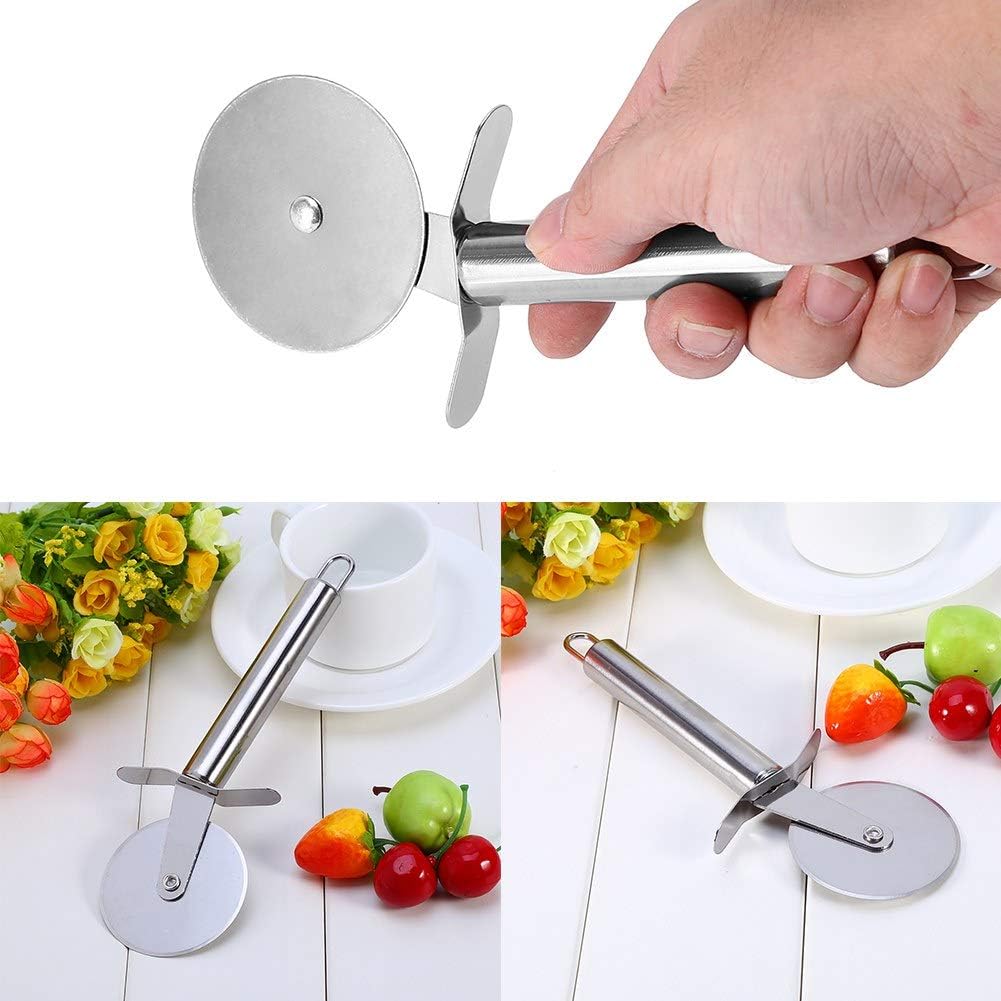 عجلة تقطيع بيتزا، سهلة القطع والتنظيف من الستانلس ستيل