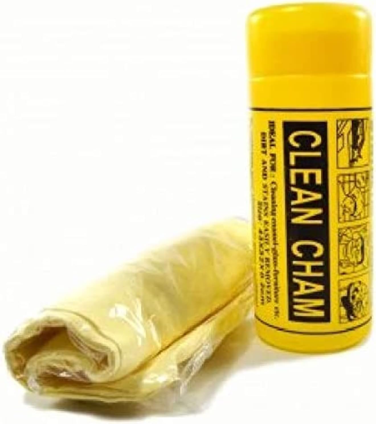 منشفة كلين شام جلد الغزال الشامواه لتنظيف الزجاج والأسطح الناعمة