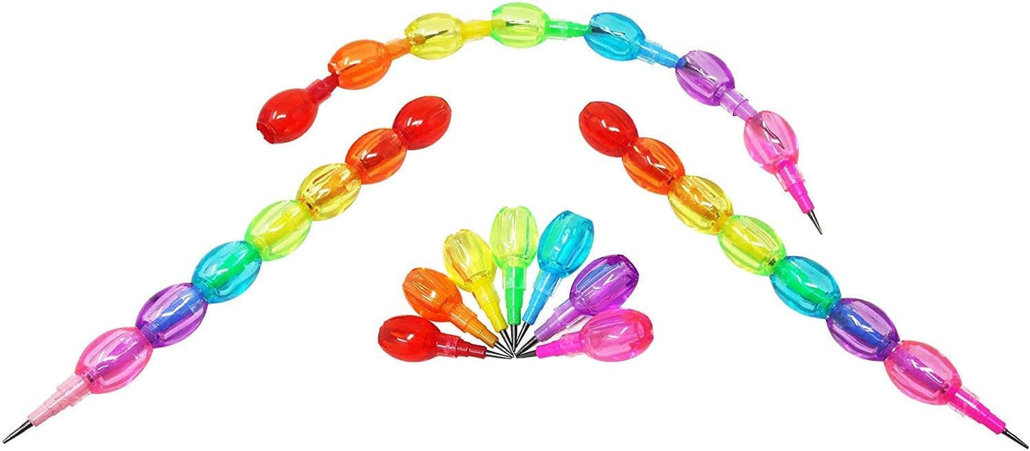 قلم رصاص قابل للتكديس غير قابل للبري – 14 سنًا بتصميم اللؤلؤ