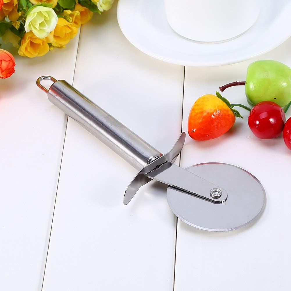 عجلة تقطيع بيتزا، سهلة القطع والتنظيف من الستانلس ستيل