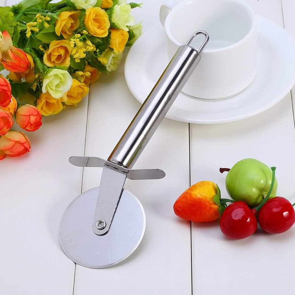 عجلة تقطيع بيتزا، سهلة القطع والتنظيف من الستانلس ستيل
