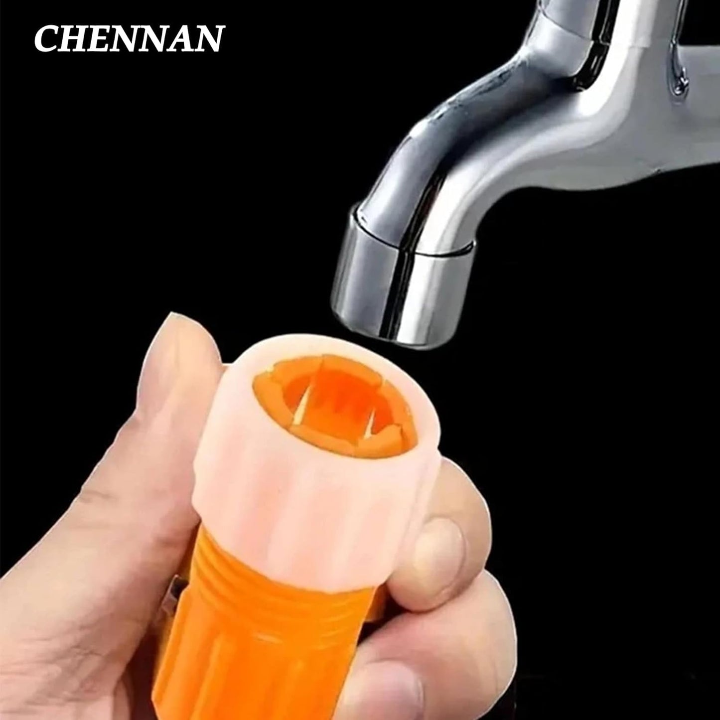 مجموعة مشابك خرطوم ، مكونة من 6 قطع، موصل صنبور عالمي، محول خرطوم، مع خرطوم حديقة ملولب، موصل صنبور، موصل سريع للبستنة، ري المنزل، غسيل السيارات (برتقالي)