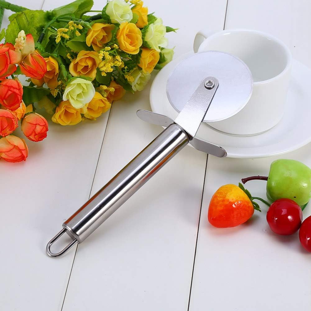 عجلة تقطيع بيتزا، سهلة القطع والتنظيف من الستانلس ستيل