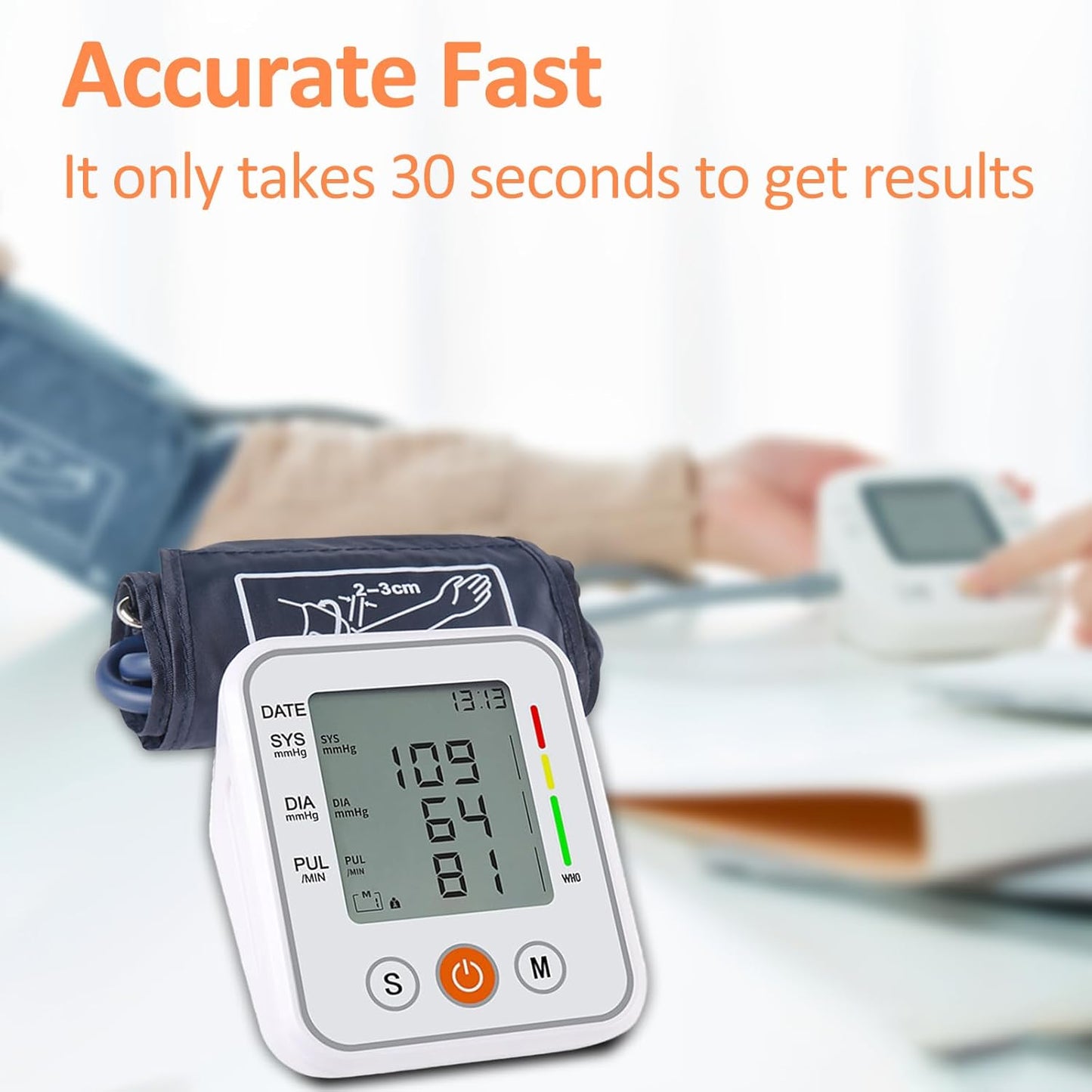 جهاز قياس ضغط الدم الإلكتروني الناطق الأوتوماتيكي بالكامل على شكل ذراع يعمل بالكهرباء او البطاريات