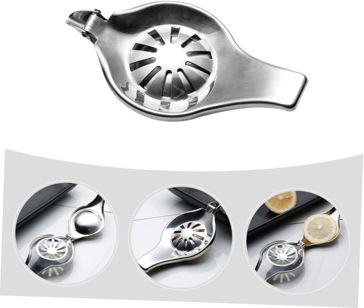 🍋 عصارة ليمون يدوية من الفولاذ المقاوم للصدأ  عصير نقي… بلمسة عملية وأناقة معدنية