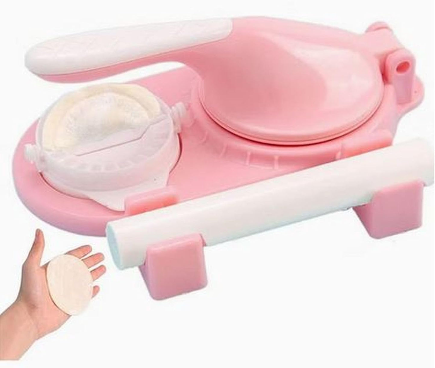 مكبس العجين والسمبوسك 3 في 1 مكبس عجين، قالب زلابية، ونشابة عجين