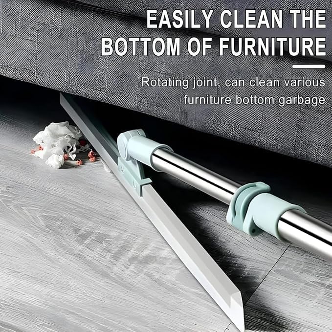 ممسحة أرضيات سيليكون للمطبخ والحمام والزجاج بيد طويلة – نظافة فائقة بسهولة!