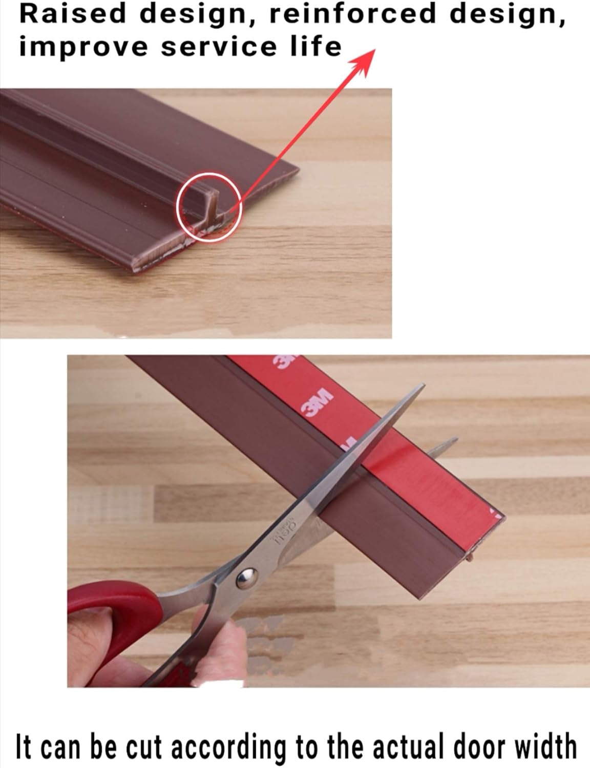 شريط مانع تسرب الأبواب والنوافذ من السيليكون ابيض – راحة، نظافة، وهدوء لمنزلكم!